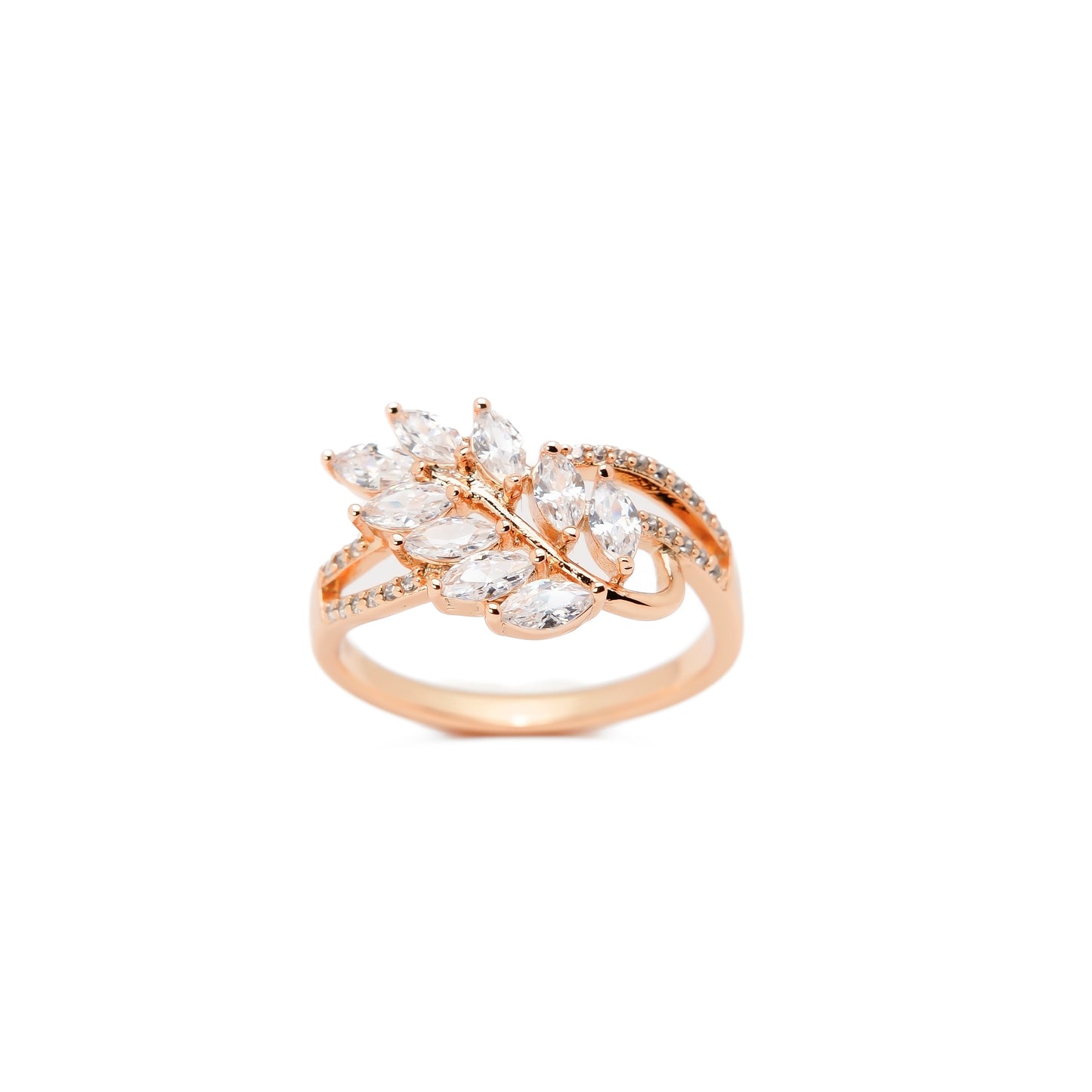 Rose Gold Leaf Ring
